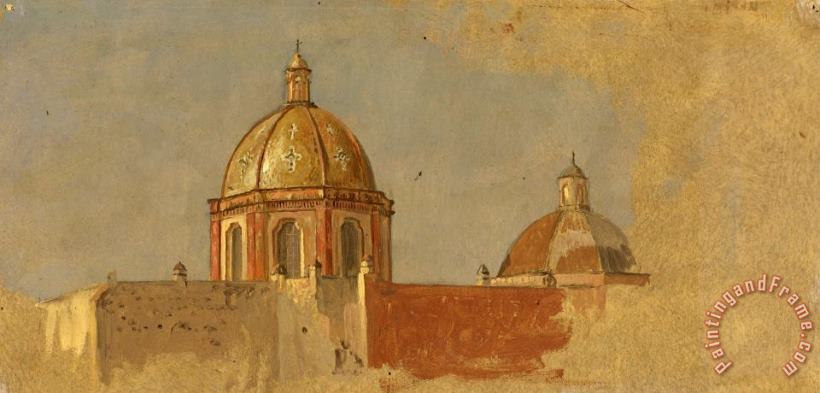 Colombia Or Ecuador, Church Roofs painting - Frederic Edwin Church Colombia Or Ecuador, Church Roofs Art Print