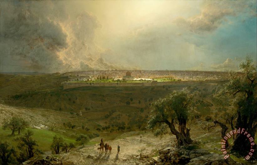 Frederic Edwin Church Jerusalem From The Mount of Olives Art Print