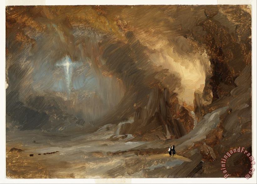 Vision of The Cross painting - Frederic Edwin Church Vision of The Cross Art Print