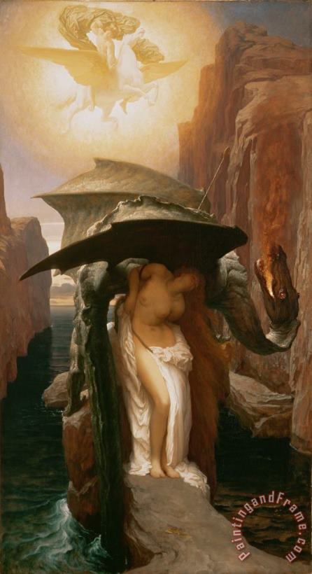 Frederic Leighton Perseus and Andromeda Art Painting
