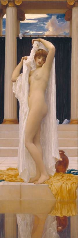 The Bath of Psyche painting - Frederic Lord, Leighton The Bath of Psyche Art Print