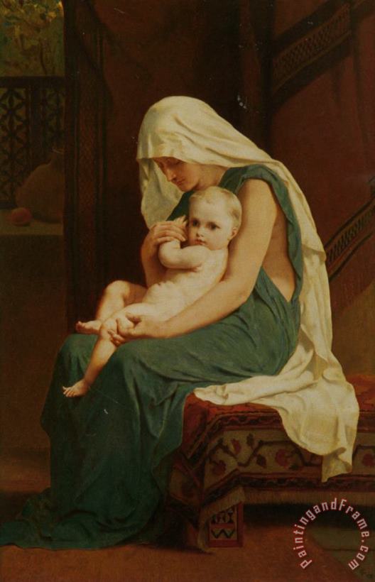 Frederick Goodall Mother And Child Art Print
