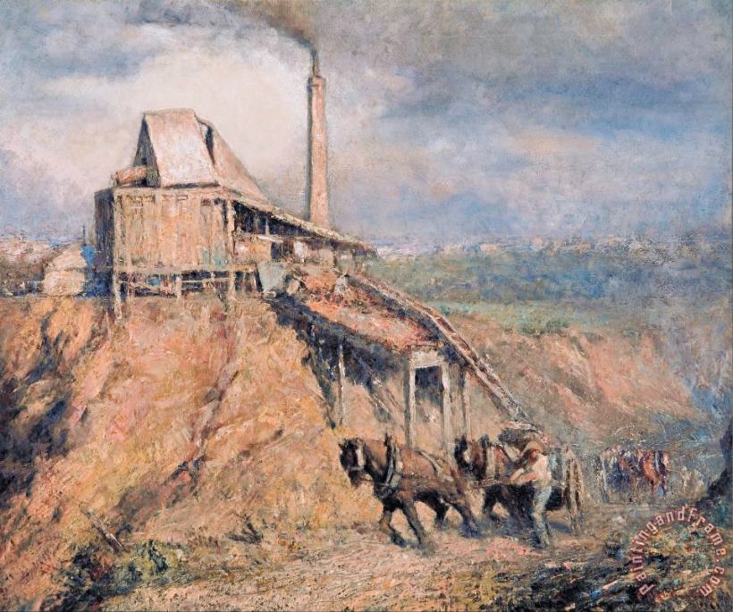Frederick Mccubbin The Old Stone Crusher (the Quarry) Art Painting