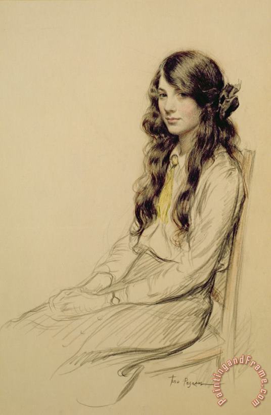 Frederick Pegram Portrait of a Young Girl Art Painting