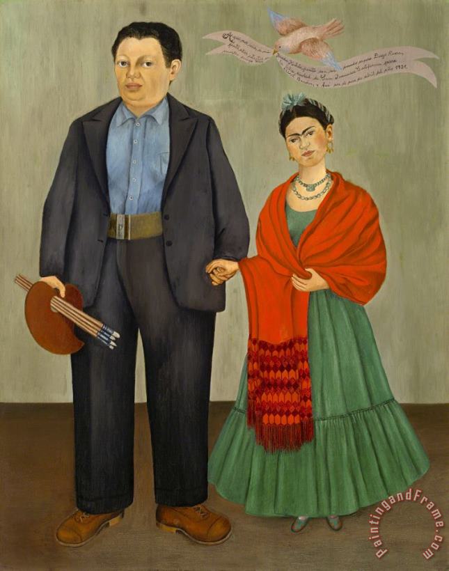 Frida Kahlo Frieda And Diego Rivera 1931 Art Painting