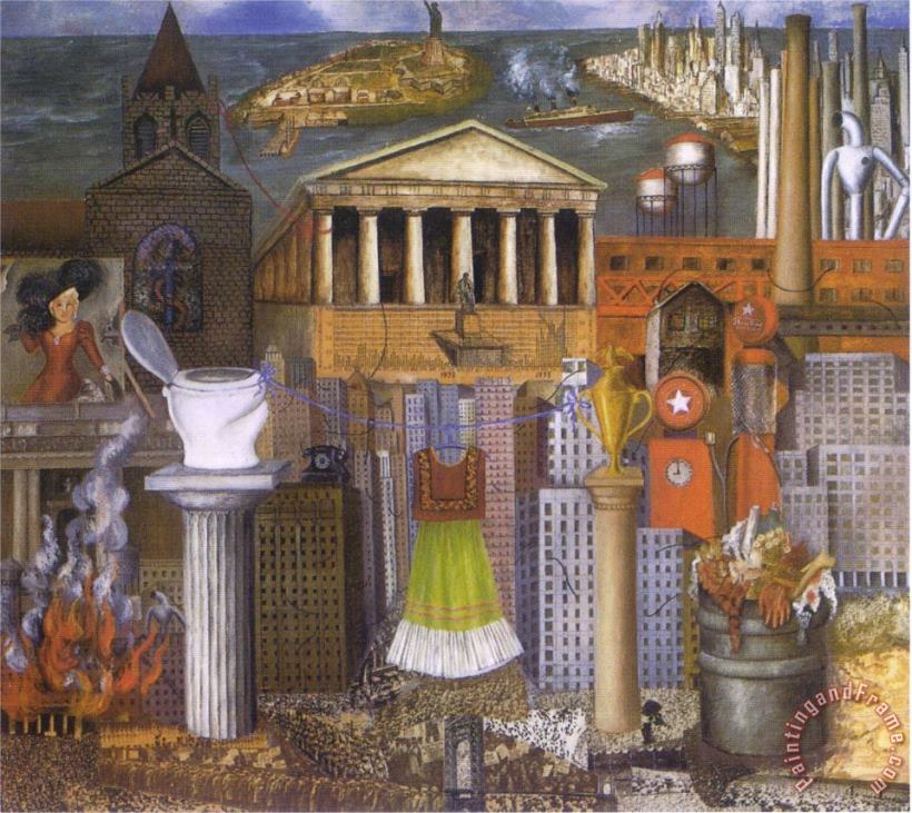 Frida Kahlo My Dress Hangs There 1933 Art Painting