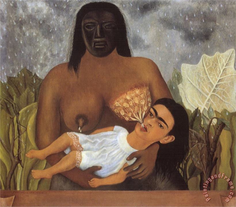Frida Kahlo My Nurse And I 1937 Art Print
