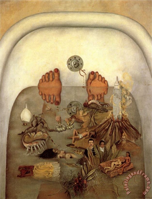 Frida Kahlo What The Water Gave Me 1938 Art Print