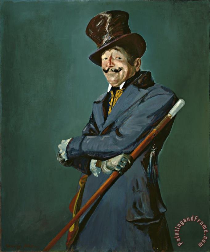 Otis Skinner As Col. Phillipe Bridau painting - George Benjamin Luks Otis Skinner As Col. Phillipe Bridau Art Print