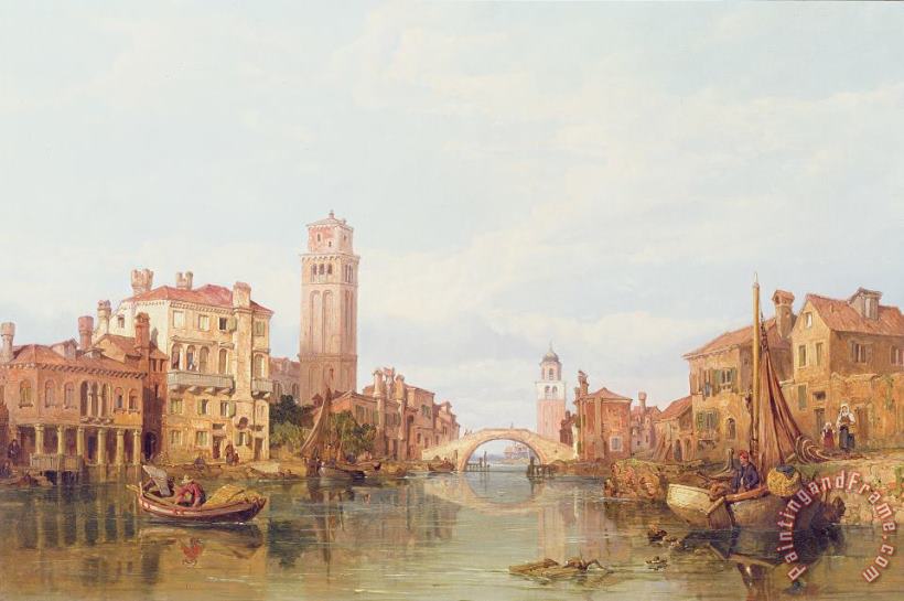 A View of Verona painting - George Clarkson Stanfield A View of Verona Art Print