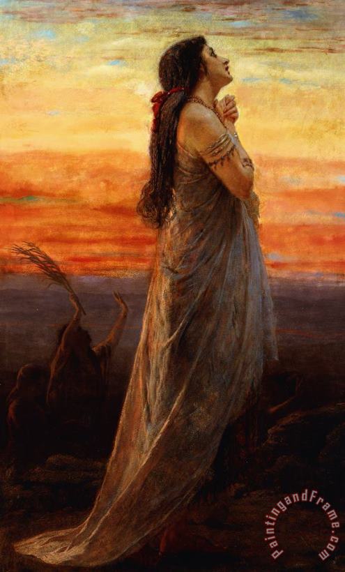 The Lament Of Jephthahs Daughter painting - George Elgar Hicks The Lament Of Jephthahs Daughter Art Print