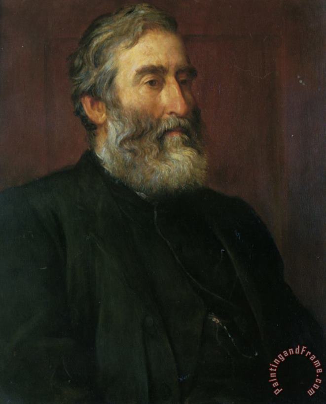 Portrait of The Reverend Harry Jones painting - George Frederick Watts Portrait of The Reverend Harry Jones Art Print