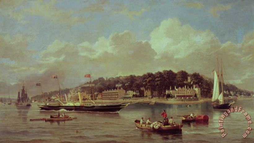 HM Yacht Victoria painting - George Gregory HM Yacht Victoria Art Print