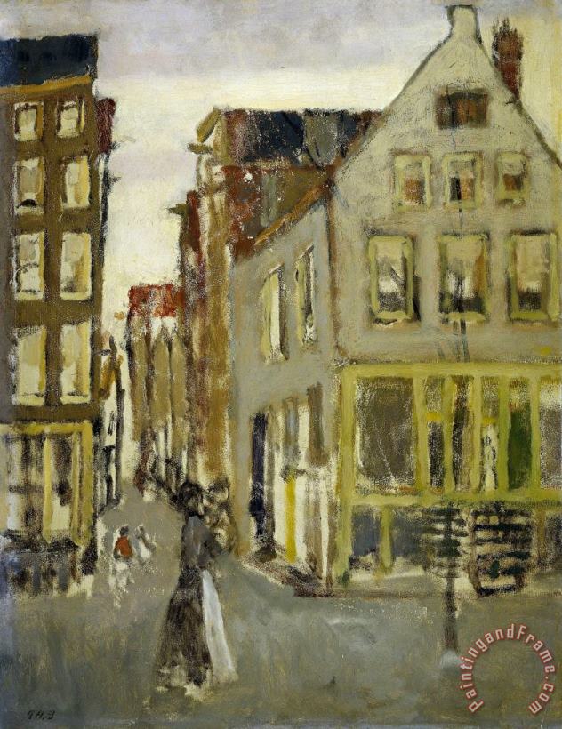 George Hendrik Breitner De Lauriergracht Bij De Tweede Laurierdwarsstraat Art Painting
