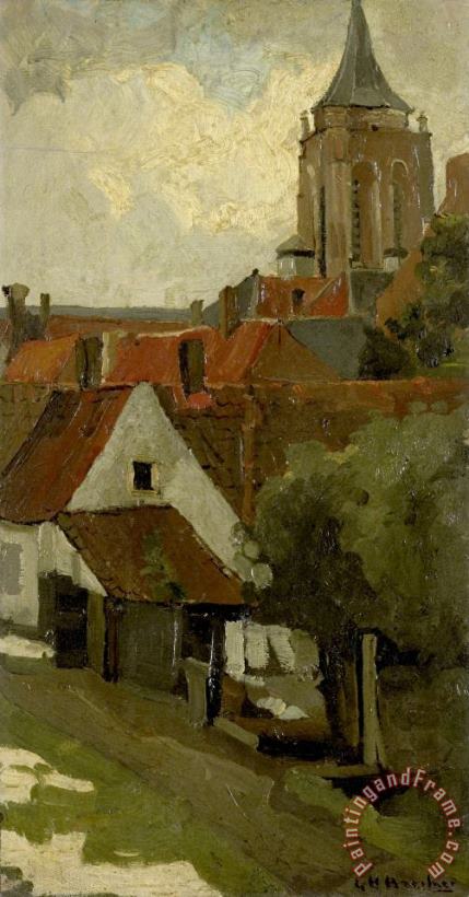 The Tower of Gorkum painting - George Hendrik Breitner The Tower of Gorkum Art Print