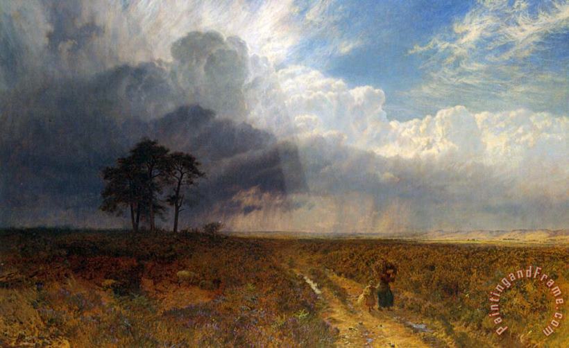 George Vicat Cole The Coming Storm Art Painting