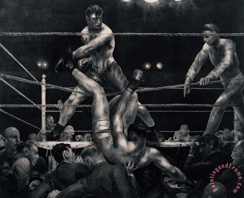 Dempsey And Firpo painting - George Wesley Bellows Dempsey And Firpo Art Print