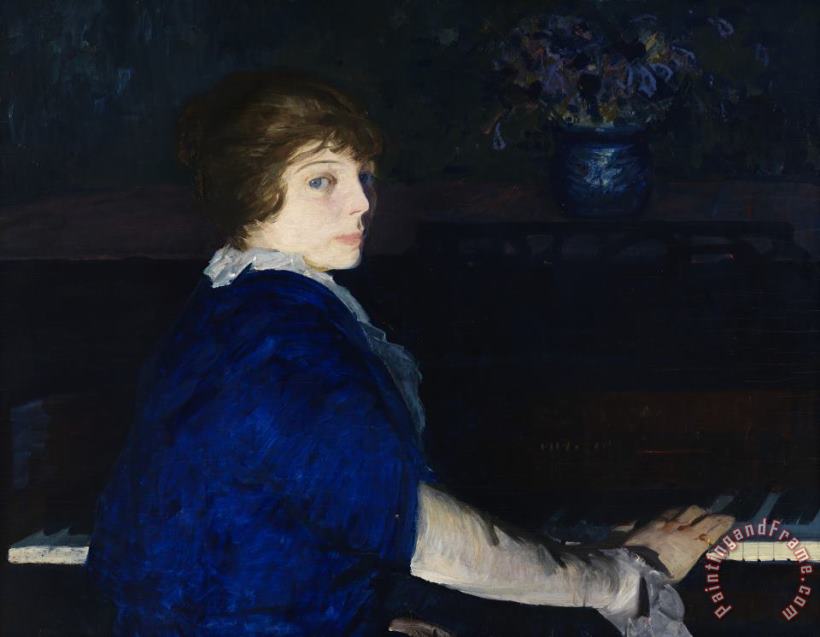 George Wesley Bellows Emma at The Piano Art Painting