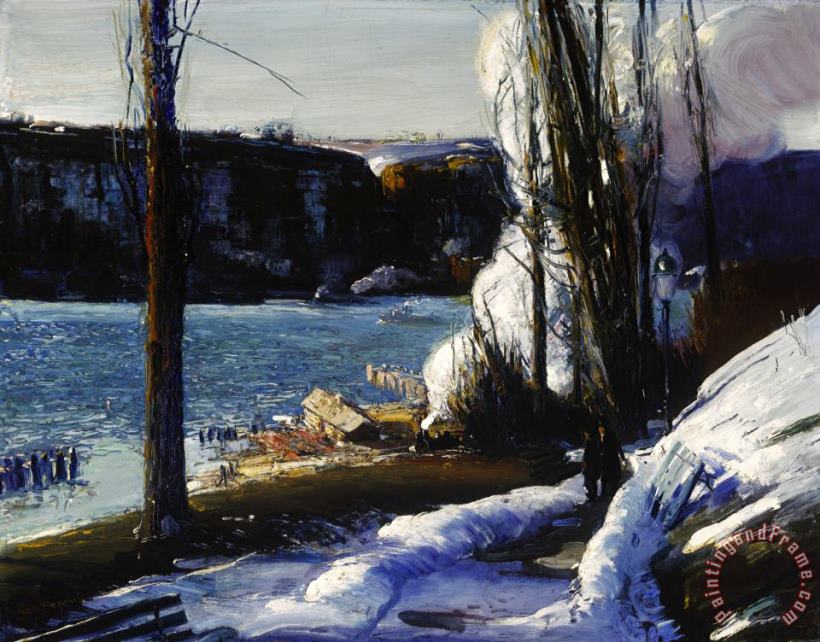 The Palisades painting - George Wesley Bellows The Palisades Art Print