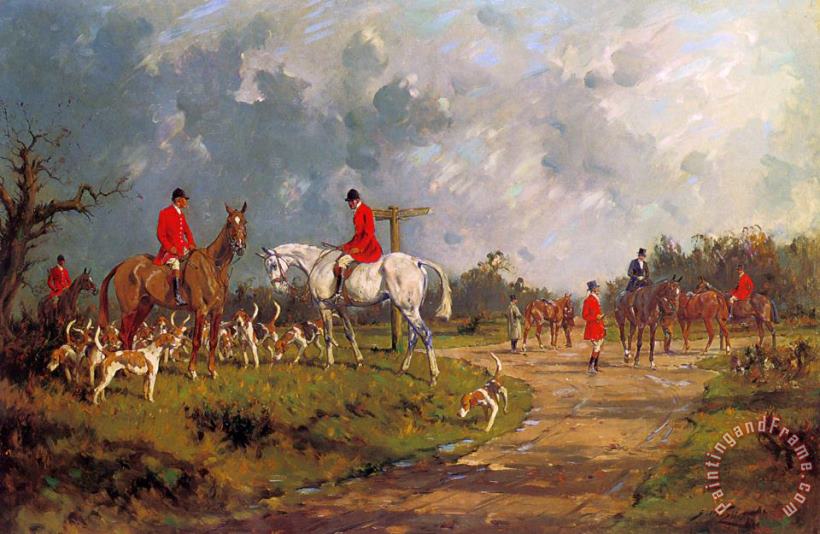 The Meet at The Crossroads painting - George Wright The Meet at The Crossroads Art Print