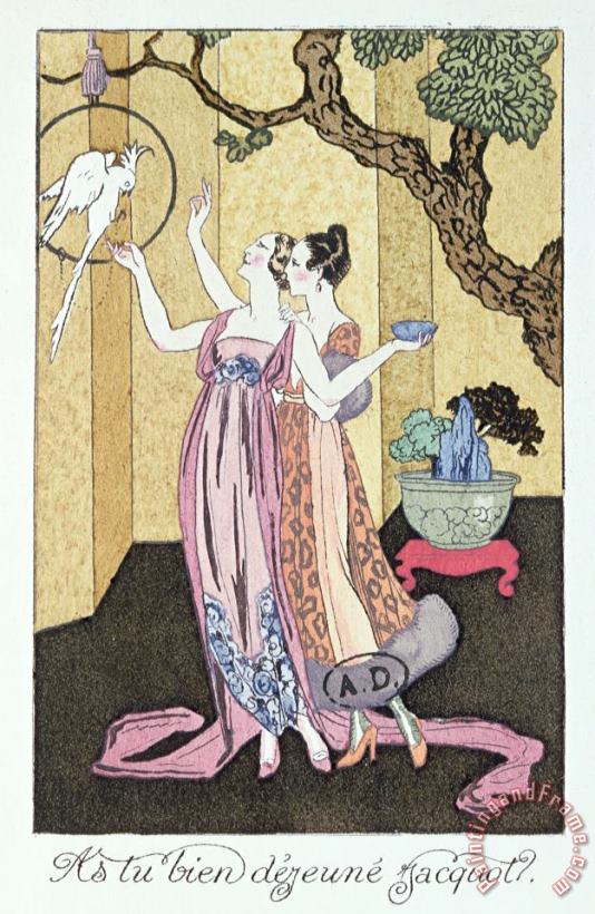 Georges Barbier Have You Had A Good Dinner Jacquot? Art Print