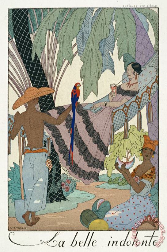 Georges Barbier The Idle Beauty Art Print