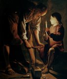 Georges de la Tour - Saint Joseph the Carpenter painting
