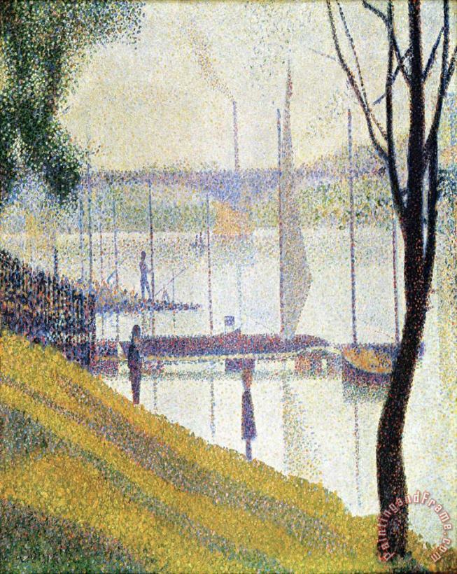 Georges Seurat The Bridge at Courbevoie 1887 Art Painting