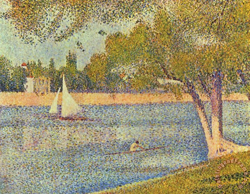 Georges Seurat The River Seine at La Grande Jatte 1888 Art Painting