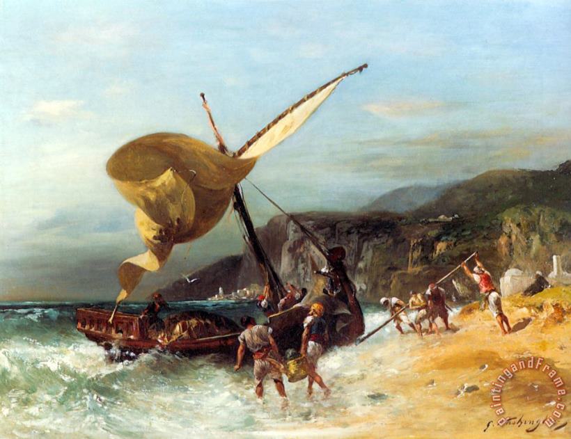 Georges Washington The Fishermen's Departure Art Painting