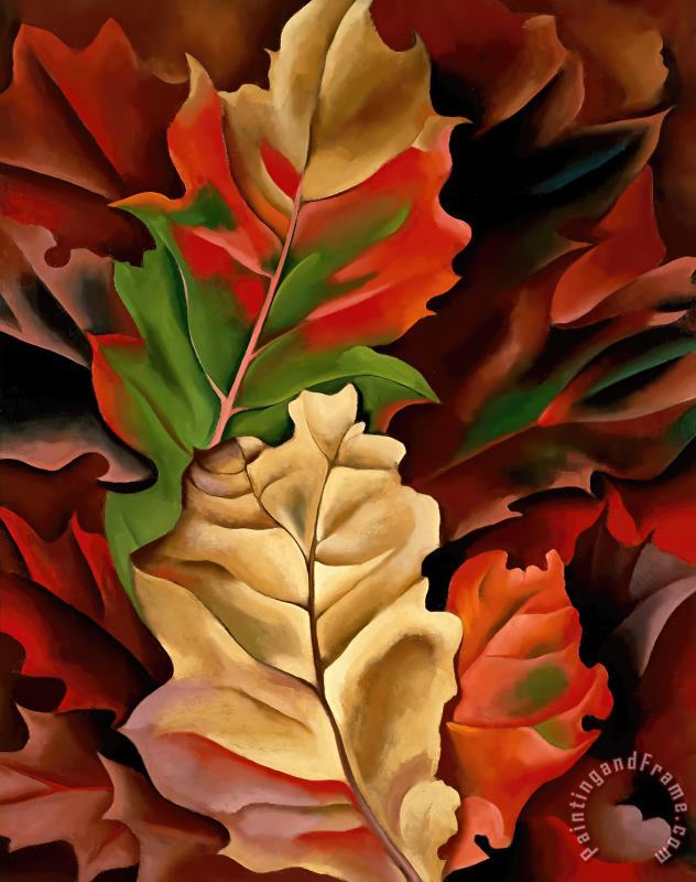 Georgia O'keeffe Autumn Leaves Art Painting