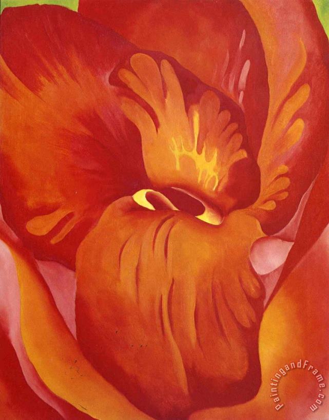 Georgia O'keeffe Canna Red And Orange 1922 Art Painting