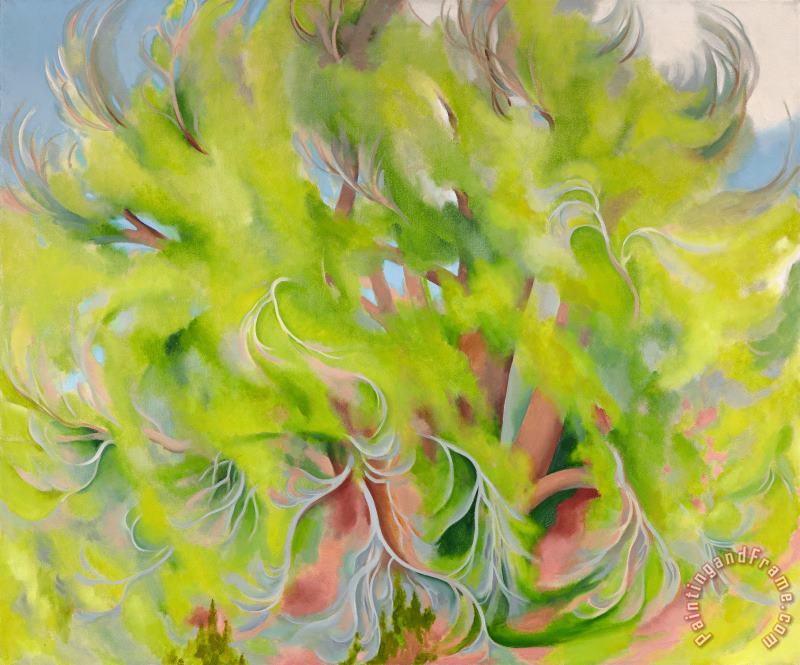 Cottonwood Tree in Spring painting - Georgia O'keeffe Cottonwood Tree in Spring Art Print