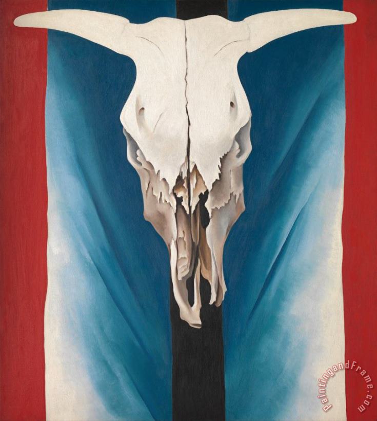 Cow's Skull Red, White, And Blue, 1931 painting - Georgia O'keeffe Cow's Skull Red, White, And Blue, 1931 Art Print