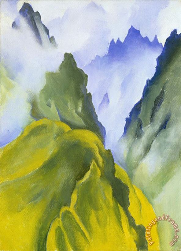 Machu Picchu I, 1957 painting - Georgia O'keeffe Machu Picchu I, 1957 Art Print
