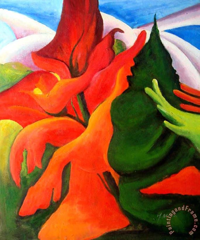 Melting Volcano painting - Georgia O'keeffe Melting Volcano Art Print