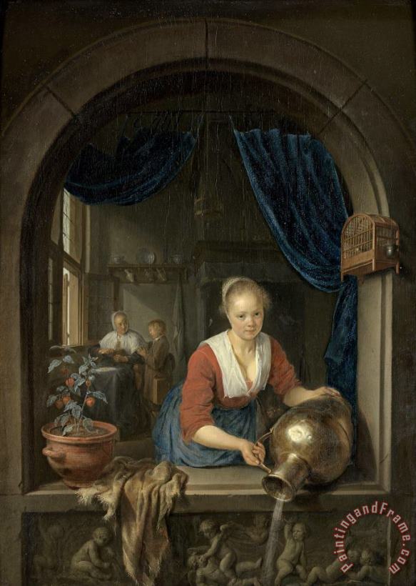Gerrit Dou Maid at The Window Art Painting