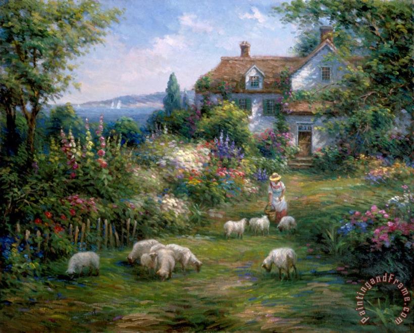 Home Sheep Home painting - Ghambaro Home Sheep Home Art Print