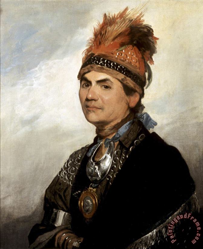 Gilbert Stuart Portrait of Mohawk Chief Joseph Brant Art Print