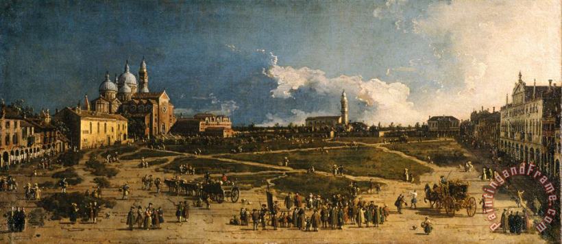 Giovanni Antonio Canal called Il Canaletto Pra Della Valle in Padua Art Painting
