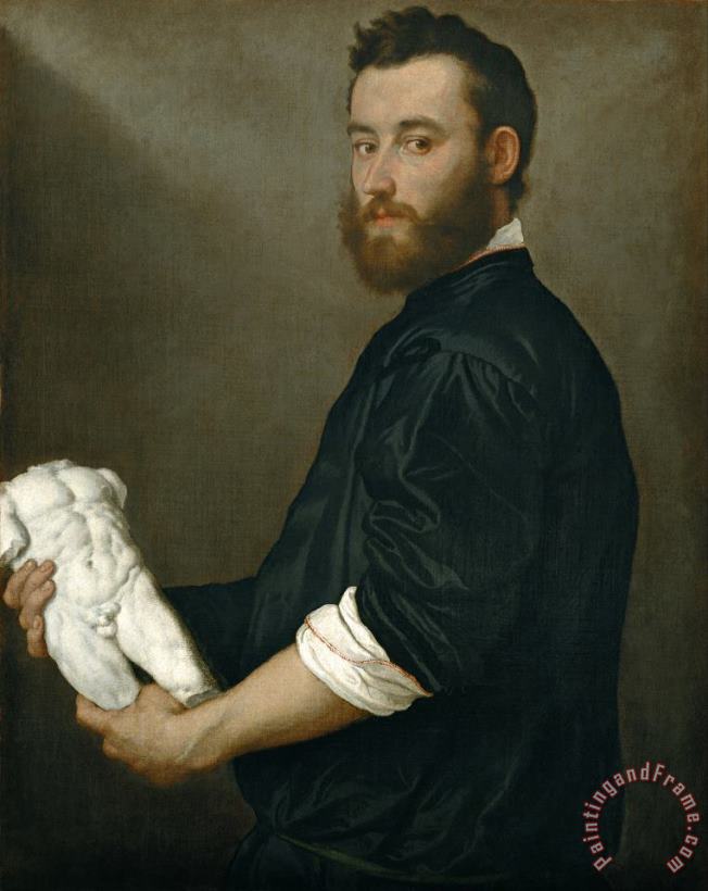 Giovanni Battista Moroni The Sculptor Alessandro Vittoria Art Painting