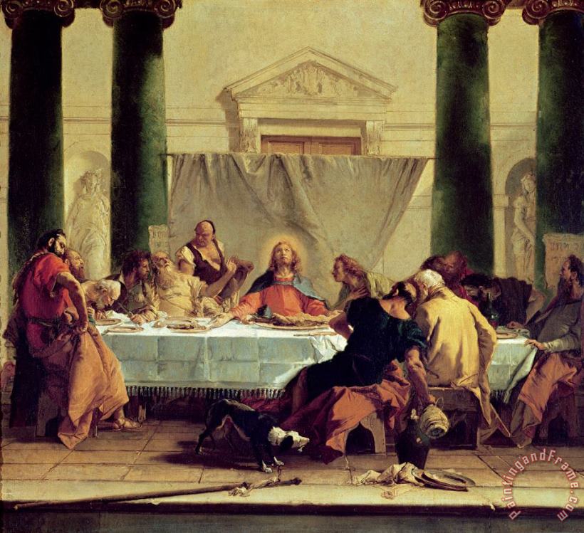 Giovanni Battista Tiepolo The Last Supper Art Print