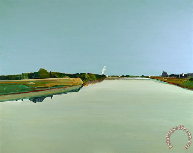 Sacramento River painting - Gregory Kondos Sacramento River Art Print