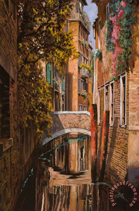 autunno a Venezia painting - Collection 7 autunno a Venezia Art Print