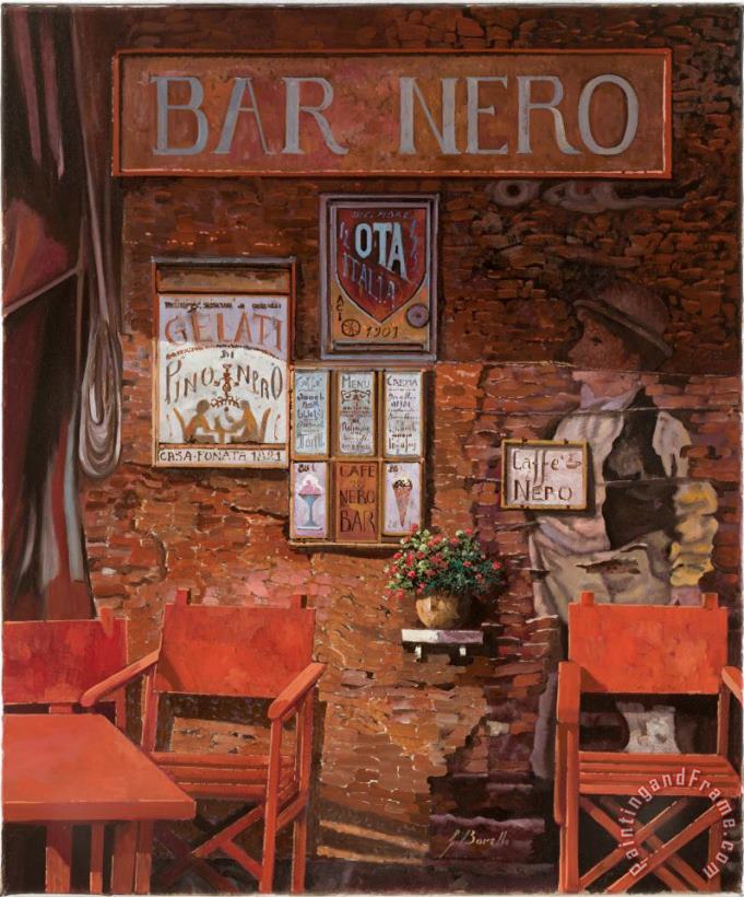Collection 7 caffe Nero Art Print