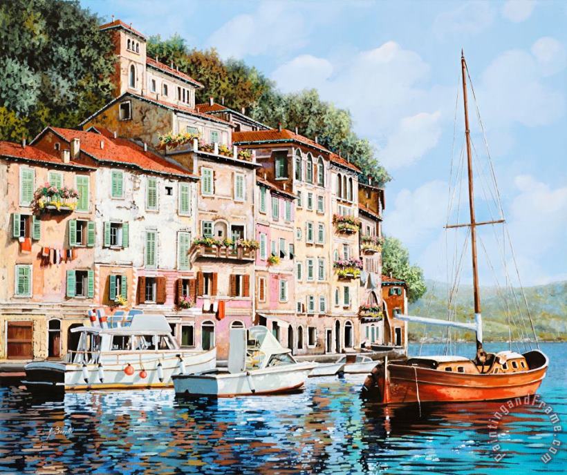 Collection 7 La Barca Rossa Alla Calata Art Painting