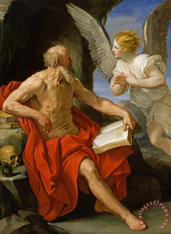Angel Appearing to St. Jerome painting - Guido Reni Angel Appearing to St. Jerome Art Print
