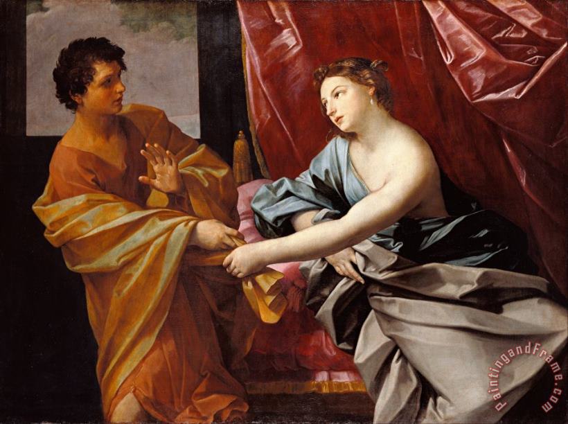 Joseph And Potiphar's Wife painting - Guido Reni Joseph And Potiphar's Wife Art Print