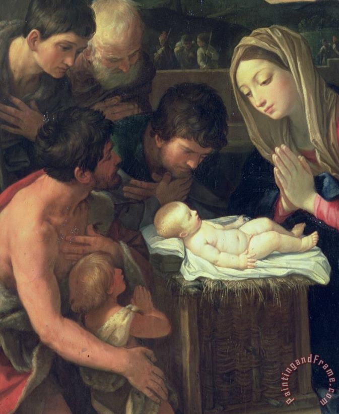 Guido Reni The Adoration Of The Shepherds Art Painting