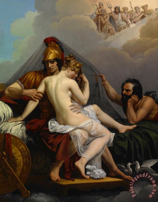 Guillemot, Alexandre Charles Mars And Venus Surprised by Vulcan Art Painting